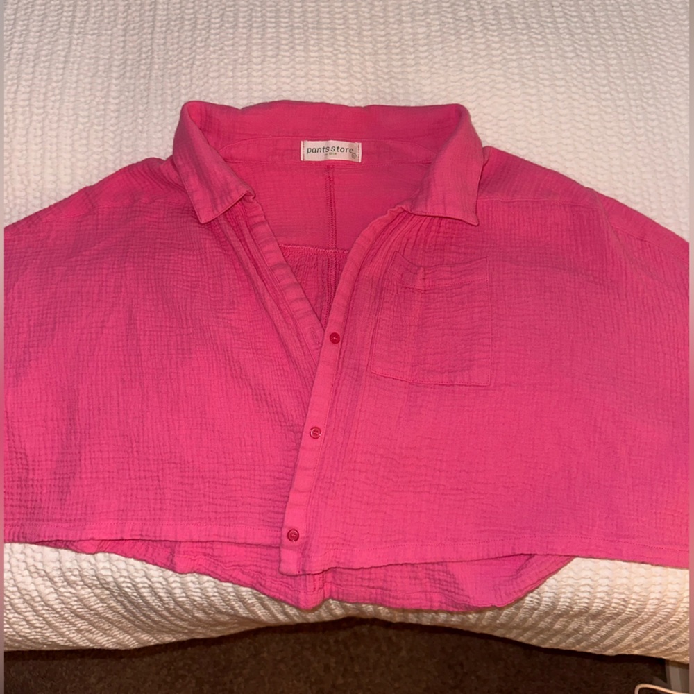 Pants Store pink crop top size L
